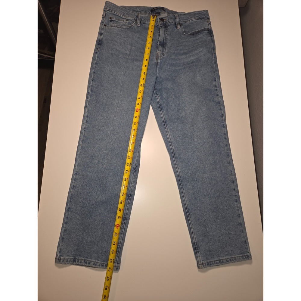 Calvin Klein Jeans Womens 14 Light Blue Denim Cotton Stretch Relaxed Fit Pockets - Picture 2 of 12